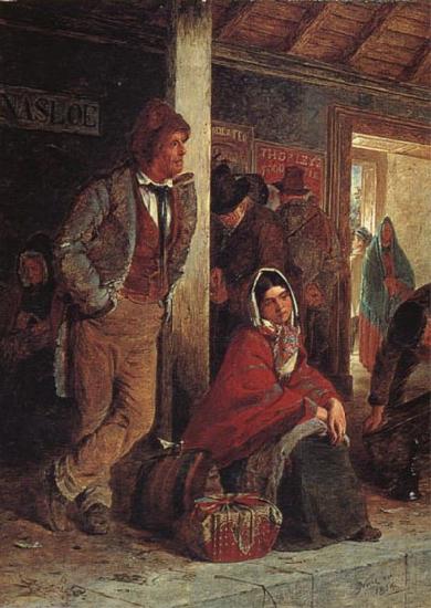 Erskine Nicol The Emigrants oil painting picture
